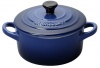 Le Creuset Stoneware 8-Ounce Mini Round Cocotte, Cobalt Blue