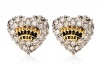 Juicy Couture Jewelry Crystal Heart Studs