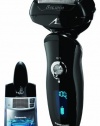 Panasonic ES-LV81-K Arc 5 Multi Flex Wet/Dry Nanotech Rechargeable Shaver with Vortex Cleaning System, Black