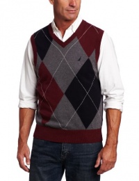 Nautica Men's Argyle V-Neck Vest