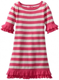 Lilly Pulitzer Girls 2-6x Little Helena Sweater Dress, Orchid Pink Even Number Stripe, X-Small