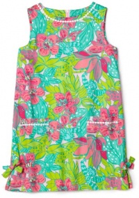 Lilly Pulitzer Girls 2-6X Little Lilly Shift Dress, Lillys Pink Skip On It, 2