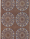 Area Rug 2x3 Rectangle Contemporary Chocolate Color - Surya Bombay Rug from RugPal