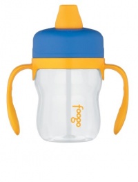 Thermos Foogo Phases Leak Proof Tritan Sippy Cup, Blue/Yellow, 8 Ounce