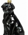 Joy to the World Collectibles European Blown Glass Pet Ornament, Labrador Retriever, Black