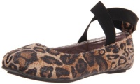 Jessica Simpson Leandra Flat (Little Kid/Big Kid),Tan/Leopard Snake Print,1 M US Little Kid