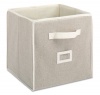 Whitmor 6082-908 12 Collapsible Cube, Natural Linen