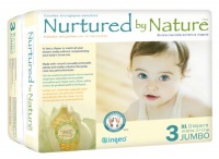 Nurtured by Nature Environmentally-Sensitive Diapers, Jumbo Size 3, 124 Count