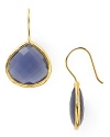 Make every look dazzle with Coralia Leets' striking rutilated teardrops. These 22-karat gold-rimmed earrings look effortless paired with slinky knits or something cocktail dressier.