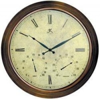 Brawny - Indoor/Outdoor Metal Weather Clock