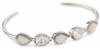 Judith Jack Amor Sterling Silver, Marcasite, Cubic Zirconia and Pearl Bangle Bracelet, 2.4