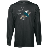 San Jose Sharks Primary Logo Long Sleeve T-Shirt