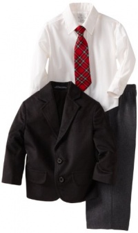 Nautica Dress Up Boys 2-7 4 Piece Suit Set, Black, 3T/3