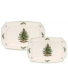 Serve up your best cookies, cakes, roasts or sides on these festive Christmas tree platters from Spode. Crafted of sturdy earthenware, they're dishwasher-safe so you can spend more time at the table--and less at the sink!