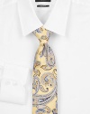 EXCLUSIVELY OURS. Add the distinctive look of this rich, silk paisley pattern to your wardrobe.SilkDry cleanMade in USA