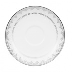 White Lace bone china is characterized by its diverse series of borders all rendered in precious platinum. The classic combination of platinum and white radiates on the table. A truly classic look.