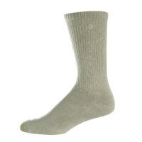 Gold Toe men's casual cushioned Uptown socks crew khaki heather 1pair