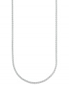 Make the connection. Giani Bernini's baby rolo chain is set in sterling silver for a stunning look to hold any ensemble together. Approximate length: 20 inches.