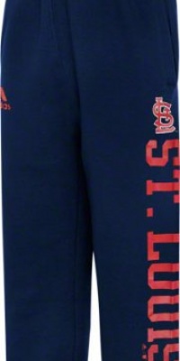 adidas St. Louis Cardinals Preschool Navy Blue Word Plus Fleece Sweatpants (4)