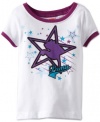 Puma-Kids Girls 7-16 Star Tee, White, Large