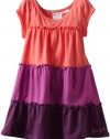 Roxy Kids Girls 2-6X Cider K Cap Sleeve Dress, Pink Coral, X-Large