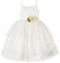 Us Angels Girls 2-6x Toddlers Ballerina Inspired Dress, Ivory, 3T