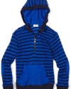 Splendid Littles Boys 2-7 Toddler Venice Thermal Stripe Hoodie, Arctic Blue, 2T