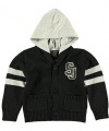 Sean John SJ U. Hooded Cardigan (Sizes 8 - 20) - black, 14 - 16