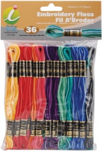 Iris 36-Pack Embroidery Floss Pack, 8m, Variegated Colors