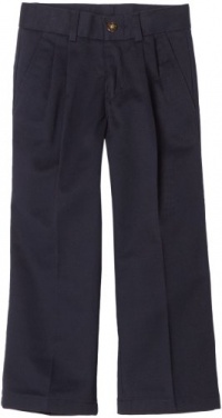 Izod Kids Boys 2-7 Pleated Twill Pant, Navy, 06R