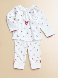 Juicy Couture Infant's Floral Tee and Pant Set - Angel 6/9 Months