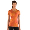 Women's HeatGear® Sonic Printed Shortsleeve Tops by Under Armour Large Fire