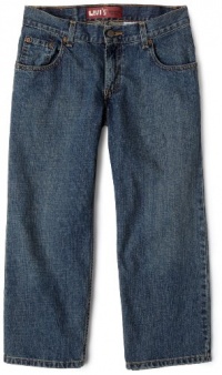 Levi's Boys 8-20 550 Relaxed Fit Jean Husky, CLEAN CROSSHATCH, 12 Husky