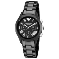 Emporio Armani Women's AR1401 Ceramic Black Chronograph Dial Watch