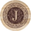 Monogram: J - Thirstystone Sandstone Coaster Set