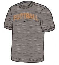 Nike Football Deflex Camo Boy's T-Shirt (Dk Grey Heather, XL)