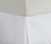 Divatex 200-Thread Count Queen Bed Skirt/Dust Ruffles, White