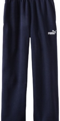 PUMA Boy's Fleece Pants, Blue, L (14/16)