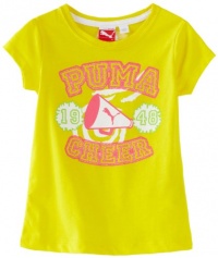 Puma - Kids Girls 7-16 Puma Sports Tee, Yellow, X-Large