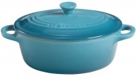 Le Creuset Stoneware 12-Ounce Mini Oval Cocotte, Caribbean