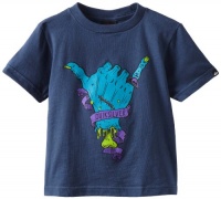 Quiksilver Boys 2-7 Zombie Hands Kids Tee, Navy, X-Large