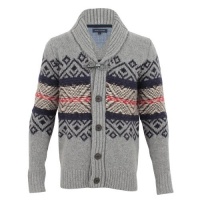 Tommy Hilfiger Boys (age 9-16) Cadman Shawl Cardigan Grey Age 12