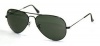 Ray-Ban RB3025 Aviator Large Metal  Non-Polarized Sunglasses,Black Frame/G-15 XLT Lens,58 mm