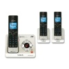 VTech LS6425-3 DECT 6.0 Cordless Phone, Black/Silver, 3 Handsets