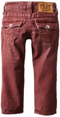 True Religion Boys 2-7 'Jack' Slim Big T Pant, Lite Burgundy, 4