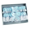 Hortense B. Hewitt Wedding Accessories Double Heart Garter Set, Blue