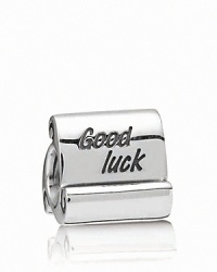 Manifest a positive message with PANDORA's sterling silver 'Good Luck' charm.