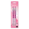 uni-ball Pink Ribbon 207 Retractable Medium Point Gel Pens, 2 Pack (1745148)