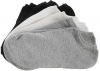 HUE Women's Cotton Liner Socks 6-Pack, One Size, Grey /White/ Black