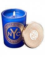 From a uniquely New York collection of scents, this avant garde aroma celebrates this urbane, downtown enclave.  · Blend of bergamot, jasmine and patchouli  · Made of the finest wax and wicks  · In sturdy, tinted glass container  · Gilt metal cap keeps scent from fading 